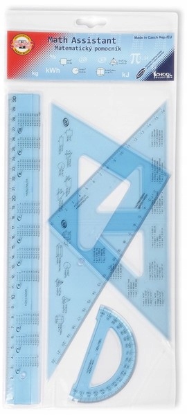 Matematyczne PRZYBORY do SZKOŁY Duże Przybory GEOMETRYCZNE Szkolne KohINoor Marka inna