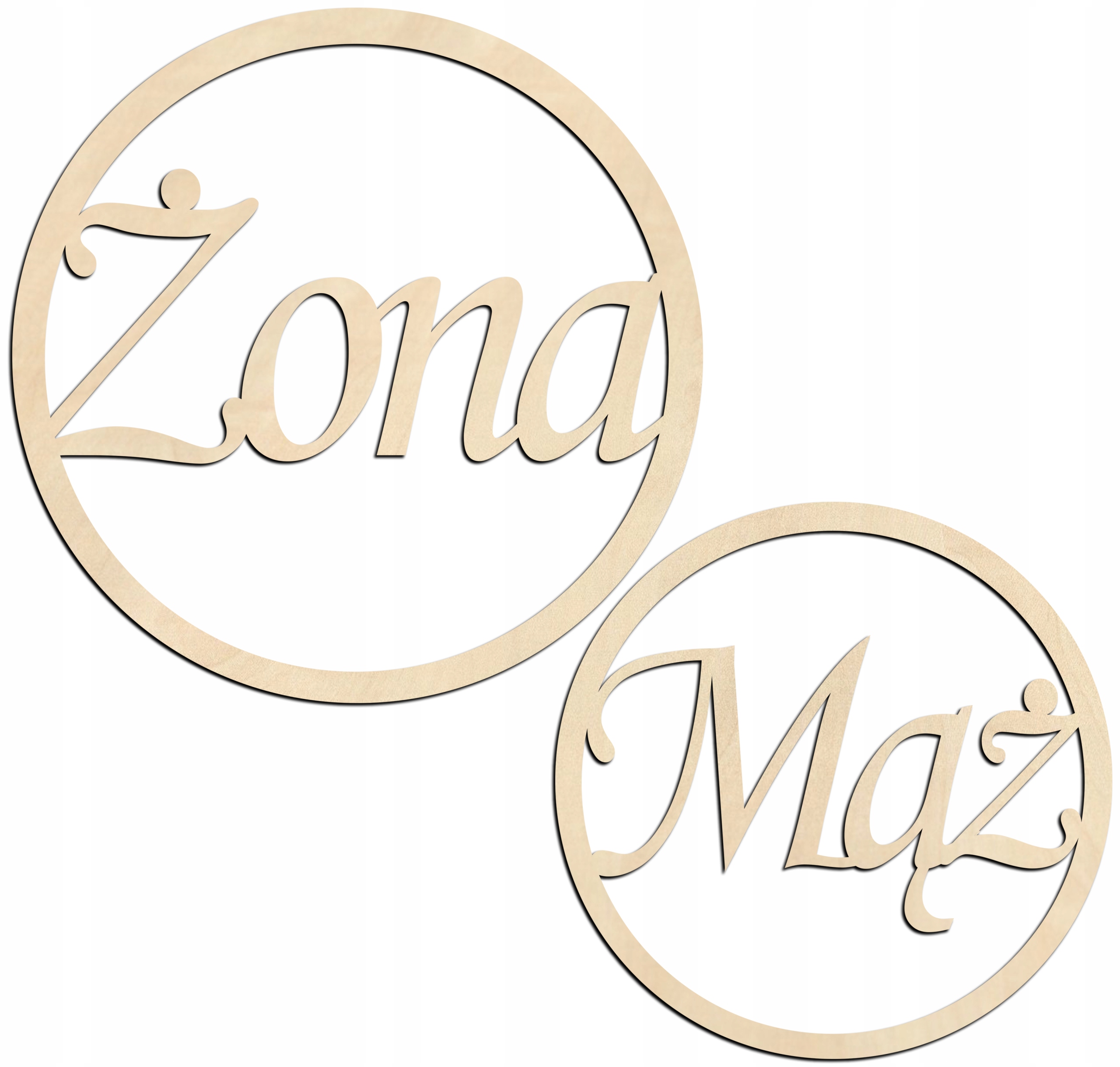 

Żona+mąż - Zestaw 2szt 40cm koła wianki