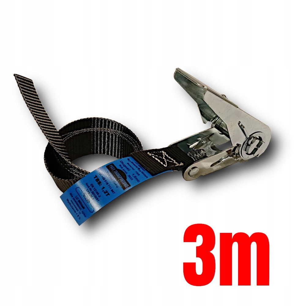 

Pas transportowy jednoczęściowy 3m do opasania