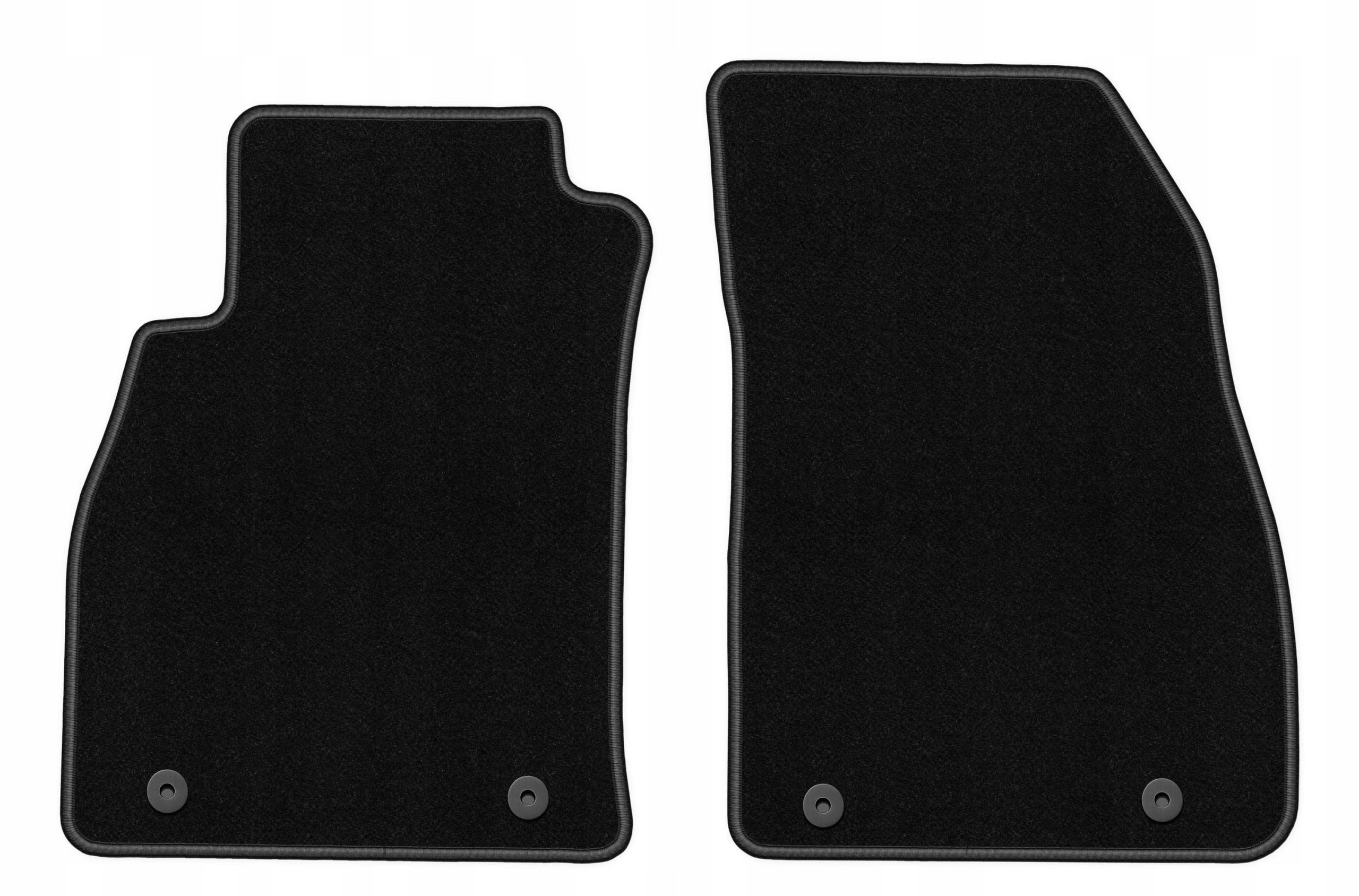 Dywaniki welurowe do Opel Insignia A Fl 2013-2017 przód Basic czarne 2 szt.