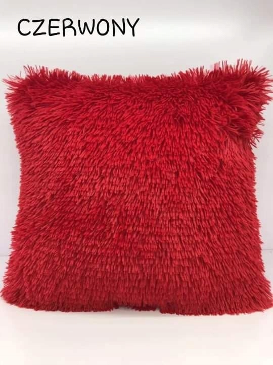 Poszewka 40x40 WŁOCHACZ dekoracyjna puchata jasiek Kolor odcienie zieleni