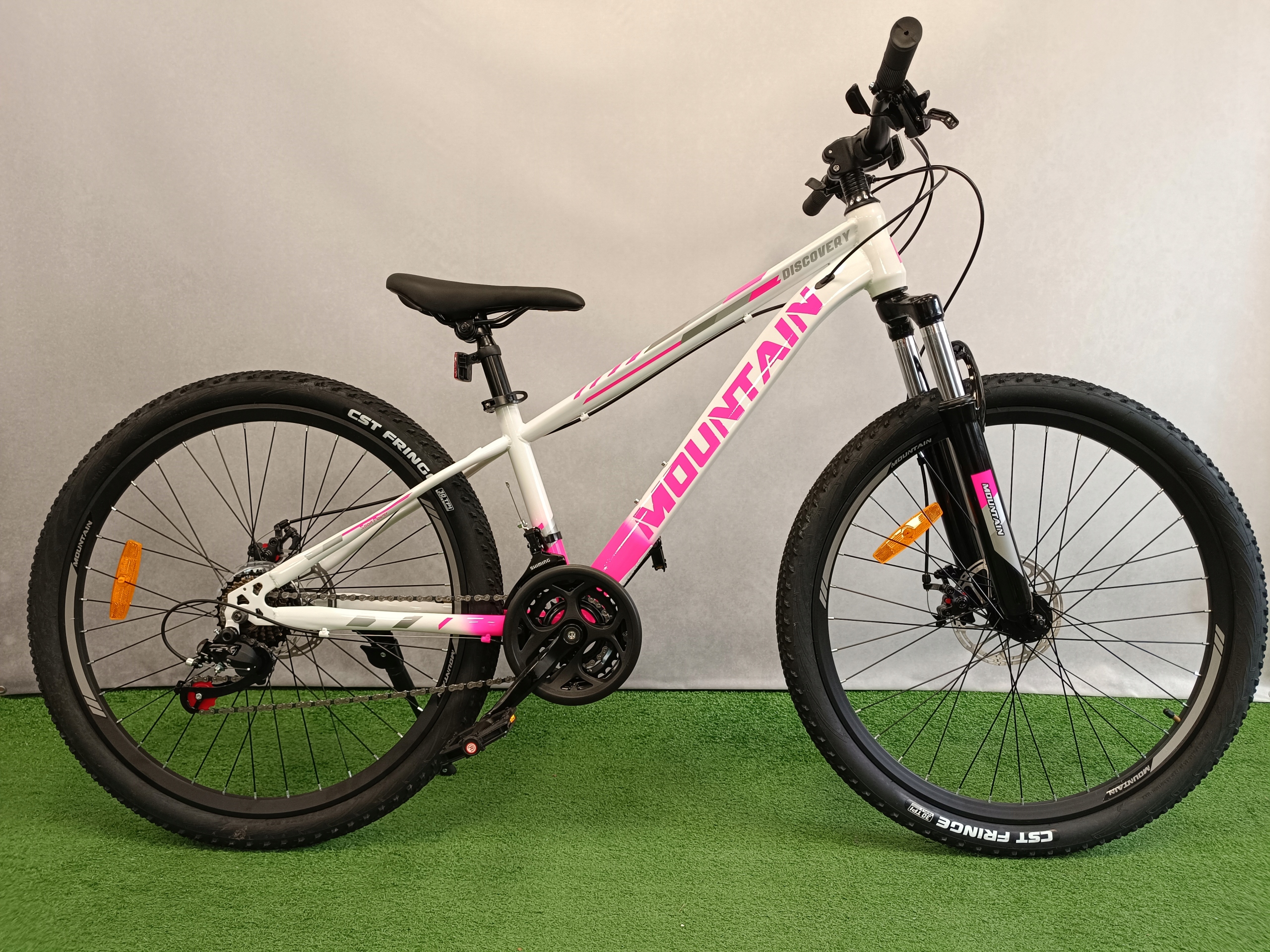 Rower górski dziewczęcy Mountain 26" rama stal.13" 130-150cm Tarcze