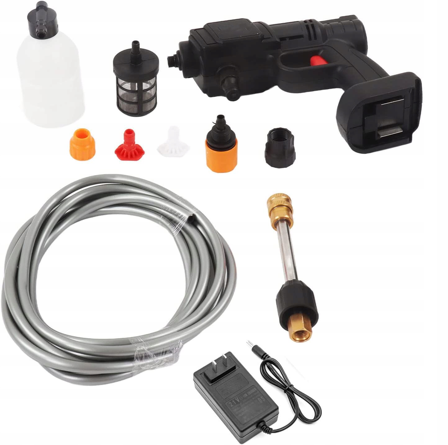 PRZENOŚNA PISTOLET NATRYSKOWY WODA MYJKA CIŚNIENIOWA DO PODLEWANIA KWIATÓW Stan opakowania oryginalne