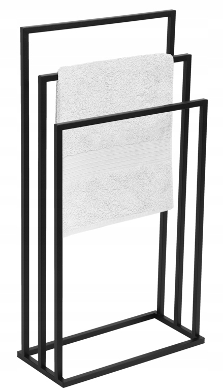 

Stojak na ręczniki wieszak metalowy stojący loft