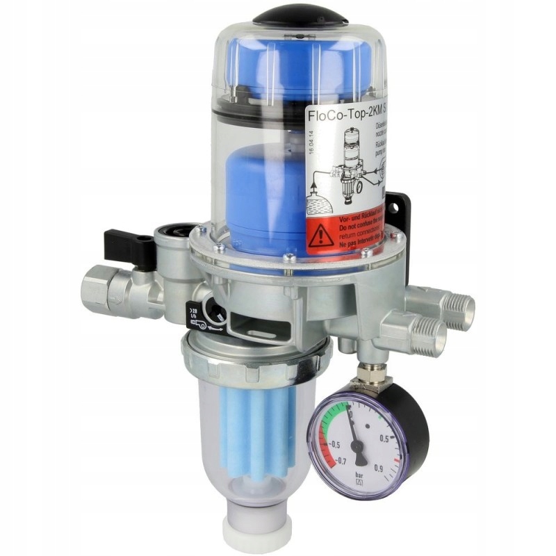 Olejový filtr Afriso FIoCo-Top-2KM-Si Automatický odvzdušňovač-manometr