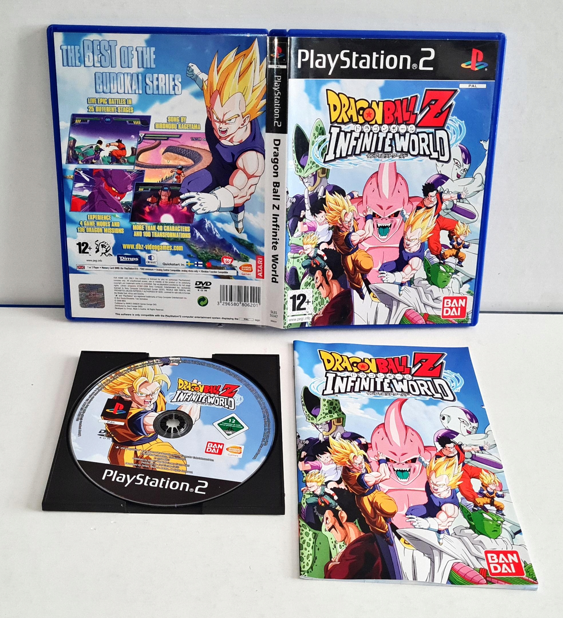 Gra DRAGON BALL Z INFINITE WORLD PS2 3XA Stan używany 289 zł