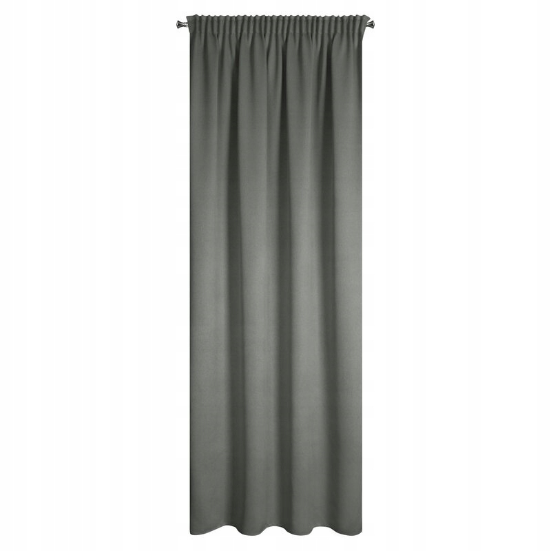 Závěs Carlo 130x300 popelavý, zatemňující, strukturovaný, typu blackout