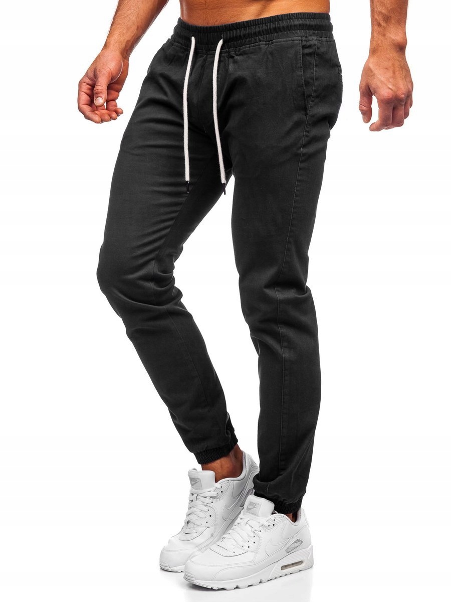 

Spodnie Joggery Męskie Czarne 1145 DENLEY_2XL