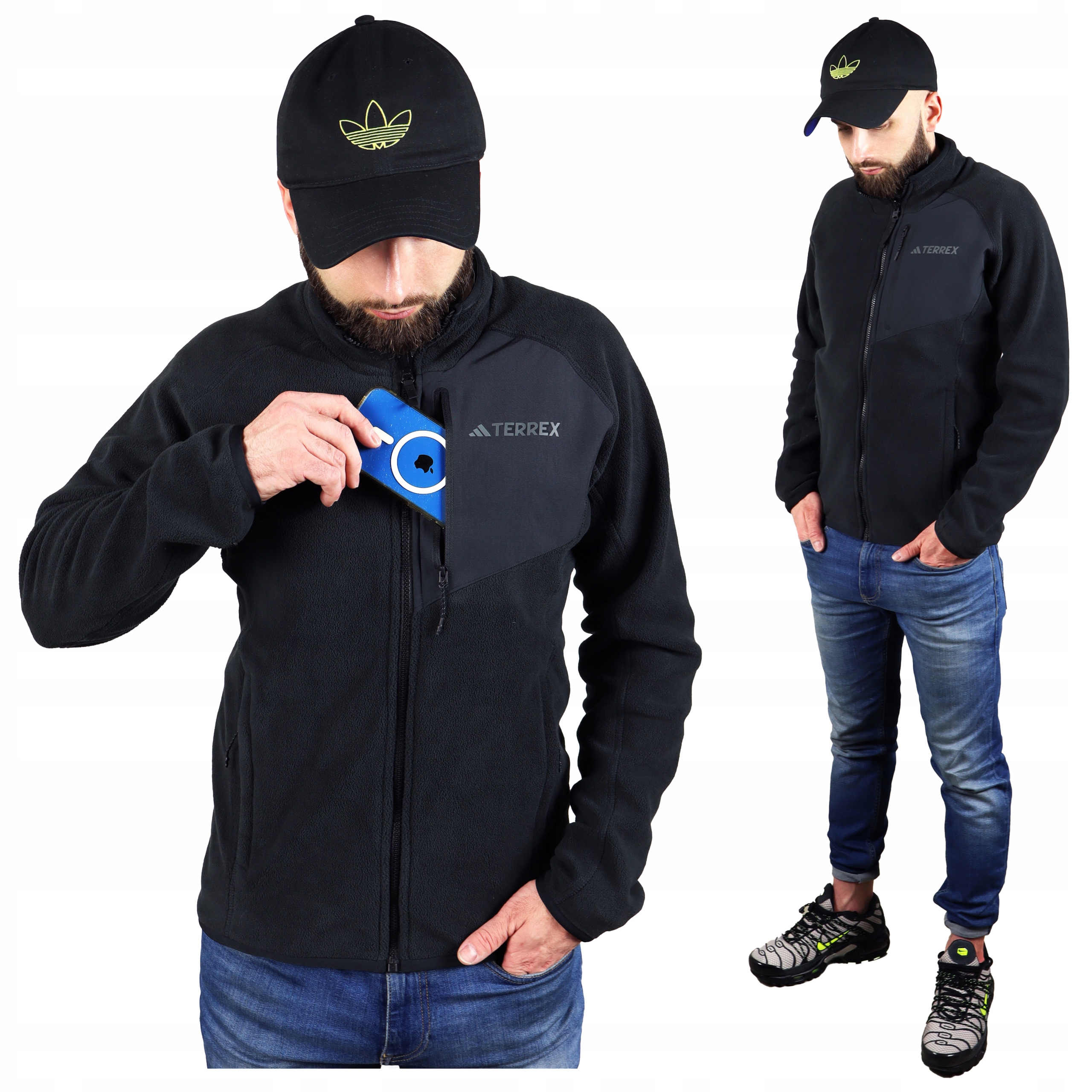 Adidas pánská teplá fleecová bunda Terrex Zimová teplá na zimu