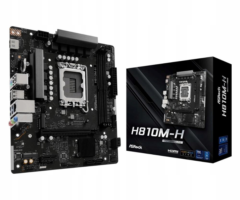 ASRock Mb Sc LGA1851 H810M-H, Intel H810, 2xDDR5, 1xHDMI, mATX H810M-H