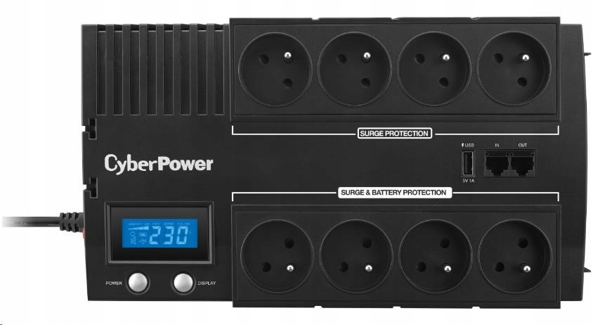 CyberPower BRICs Series II Soho LCD Ups 700VA/ 420W, české zásuvky…