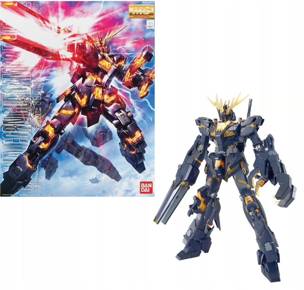 Gundam Model stavebnice Master Grade Jednorožec Gundam 2 Banshee 18 CM