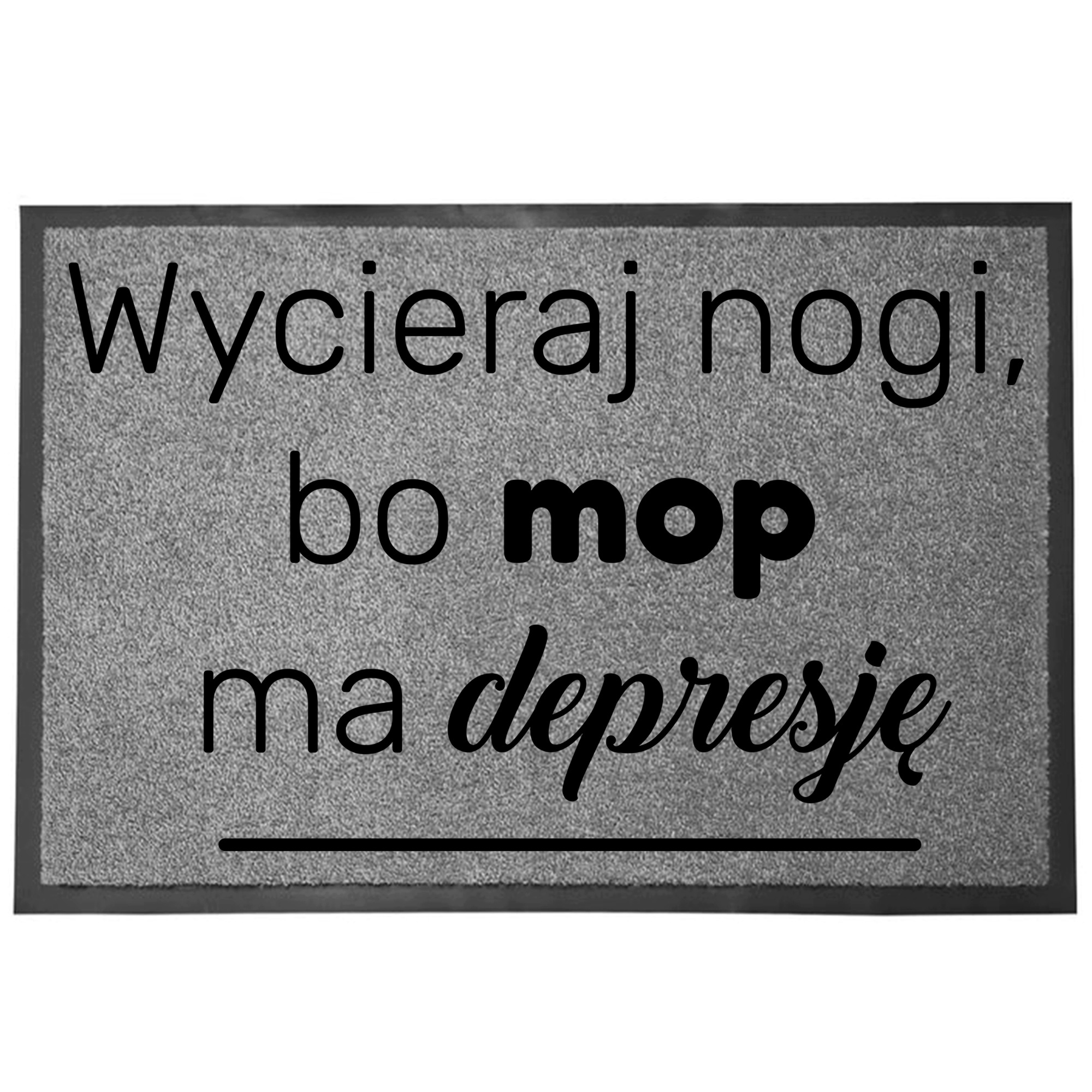 Wycieraczka Wejściowa Szara 40x60cm Podłogowa Do Butów Mop Ma Depresję