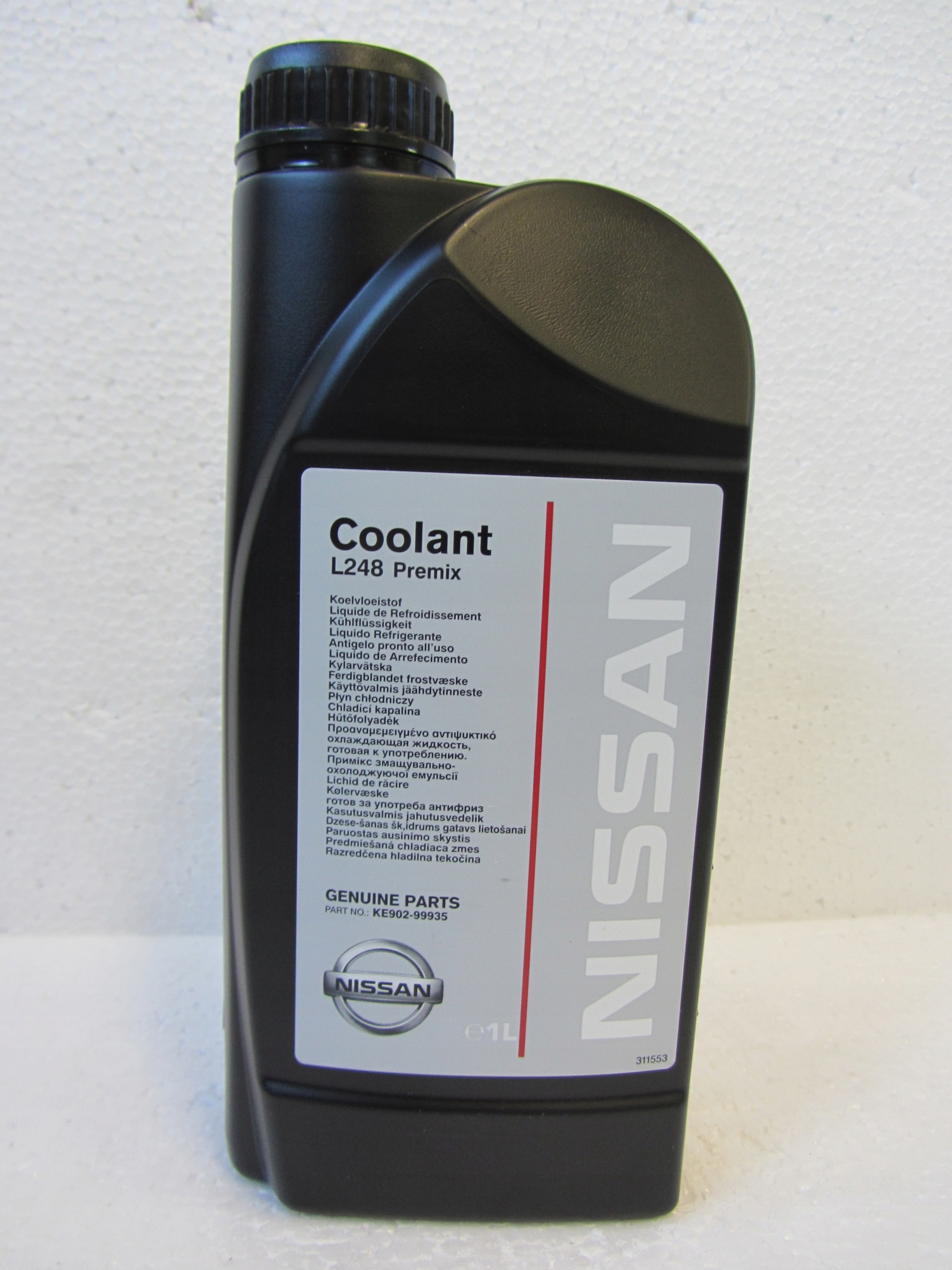 płyn chłodniczy zielony Nissan L248 Premix 1 L KE902-99935 Oe