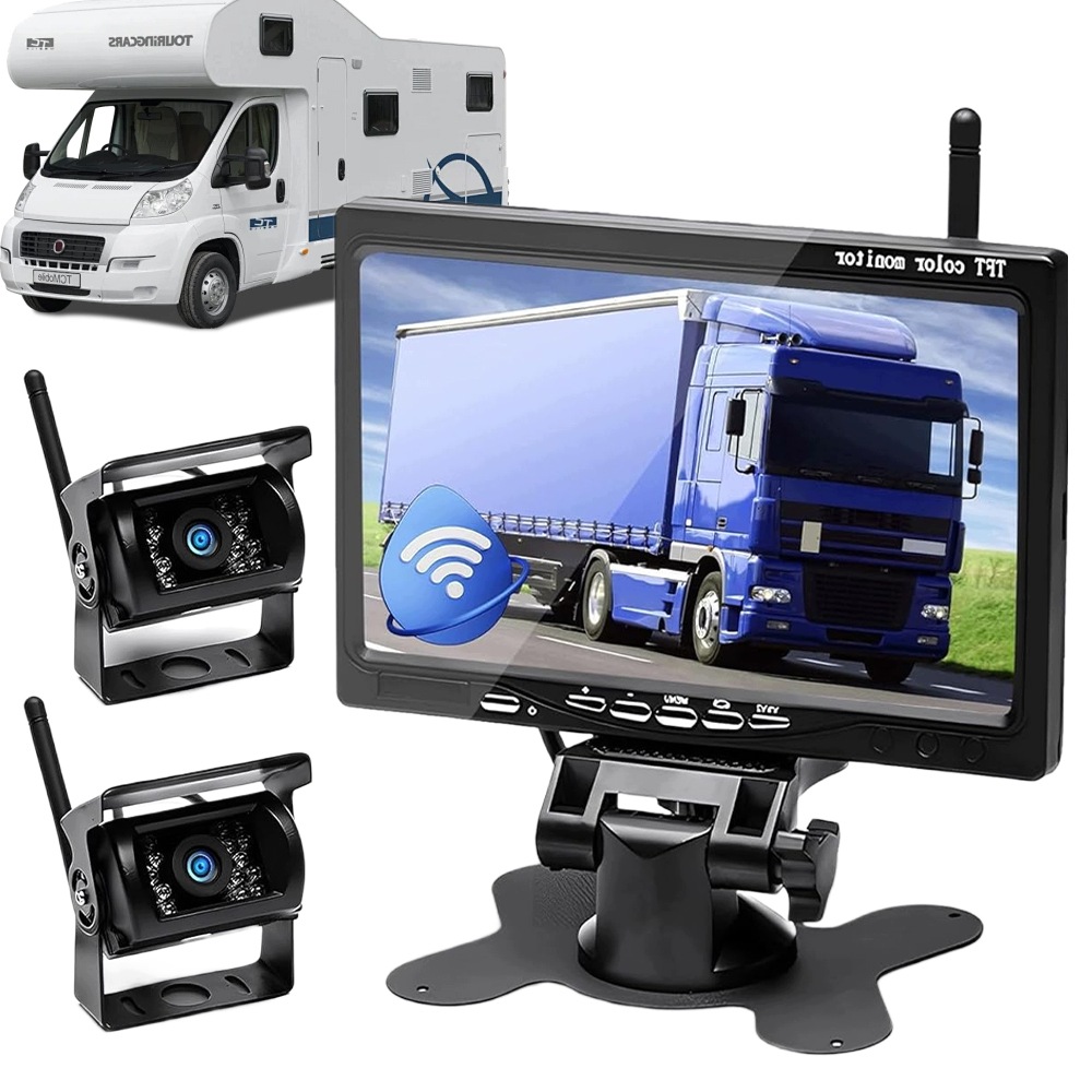 Couvací Kamera S Bezdrátovým Monitorem 2 Kusy Kamery Sada 7 Palců 1080P