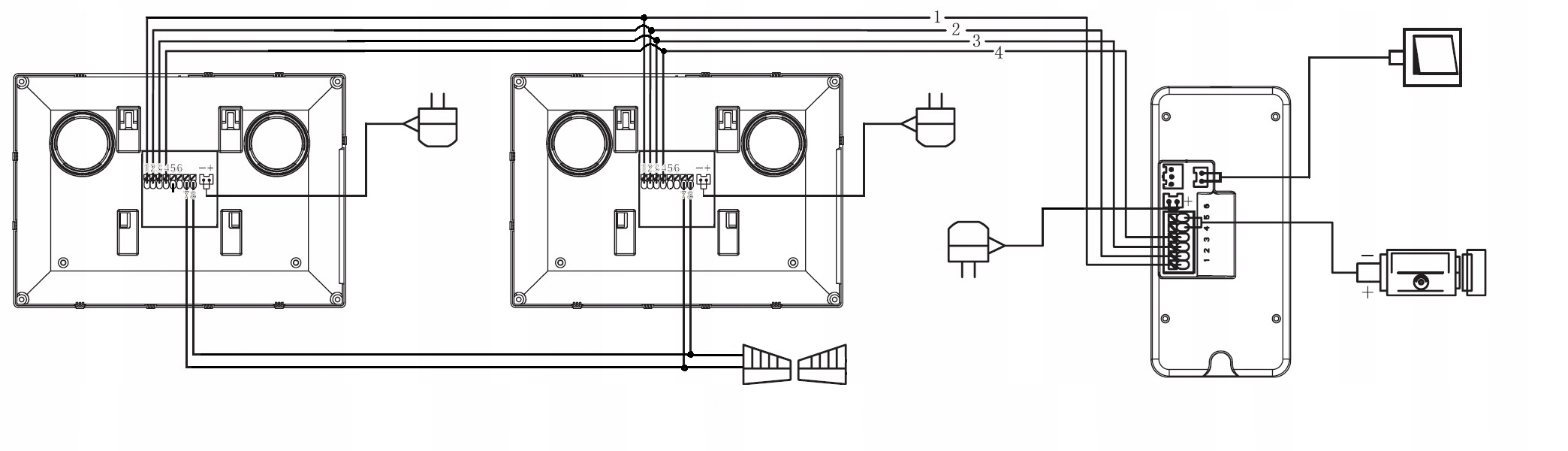 WIDEODOMOFON VIDEODOMOFON BRELOKI 2 MONITORY LCD 7' Marka Eura