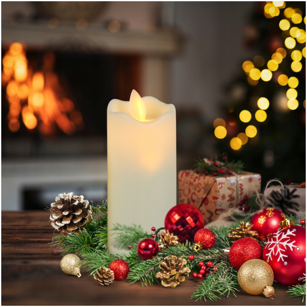 3X ŚWIECZKA LED RUCHOMY PŁOMIEŃ WIECZNA ŚWIECA WKŁAD EKO ZESTAW Marka Domarex