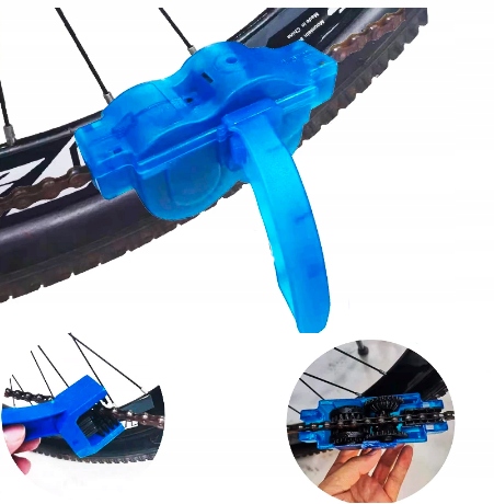 PRZYRZĄD CZYŚCIK CZYSZCZENIE ŁAŃCUCHA ROWEROWEGO USUWA ZANIECZYSZCZENIA