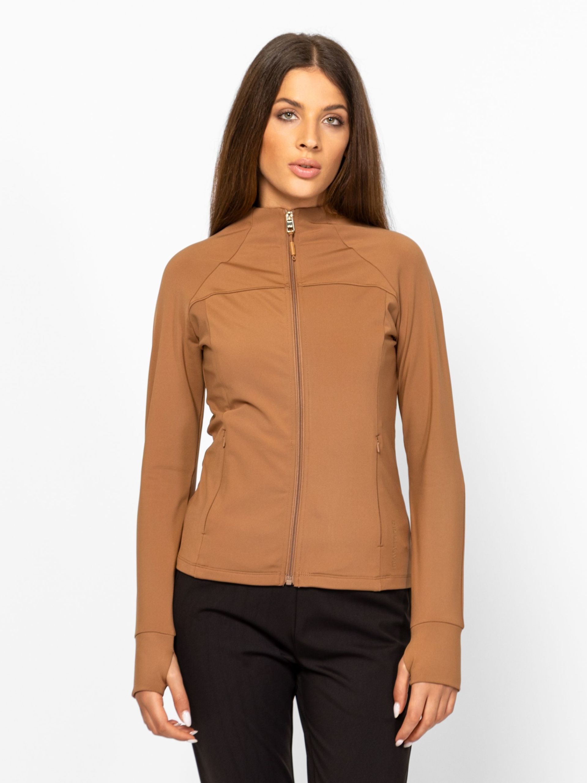 Dámská sportovní Heavy Tools Tepláková Mikina Heavy Tools, barva karamelová, velikost M