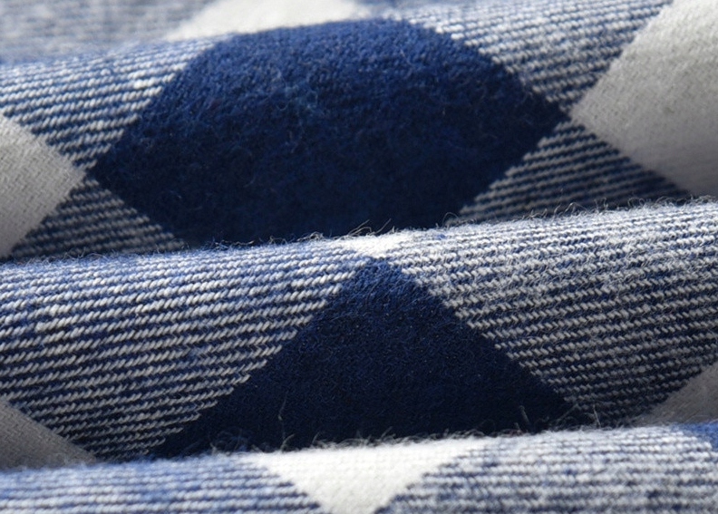 KOSZULA W KRATKĘ DLA CHŁOPCA Z DŁUGIM RĘKAWEM Materiał dominujący inny