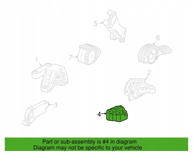 engine mount SAAB 9-3 II 93 oe 12785088