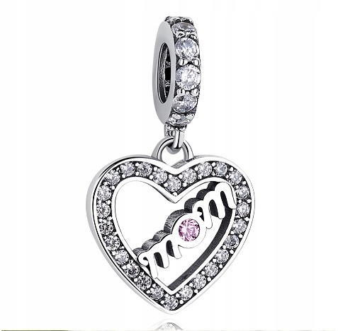 

Charms do Pandora Kocham Cię Mamo mama Serce s925