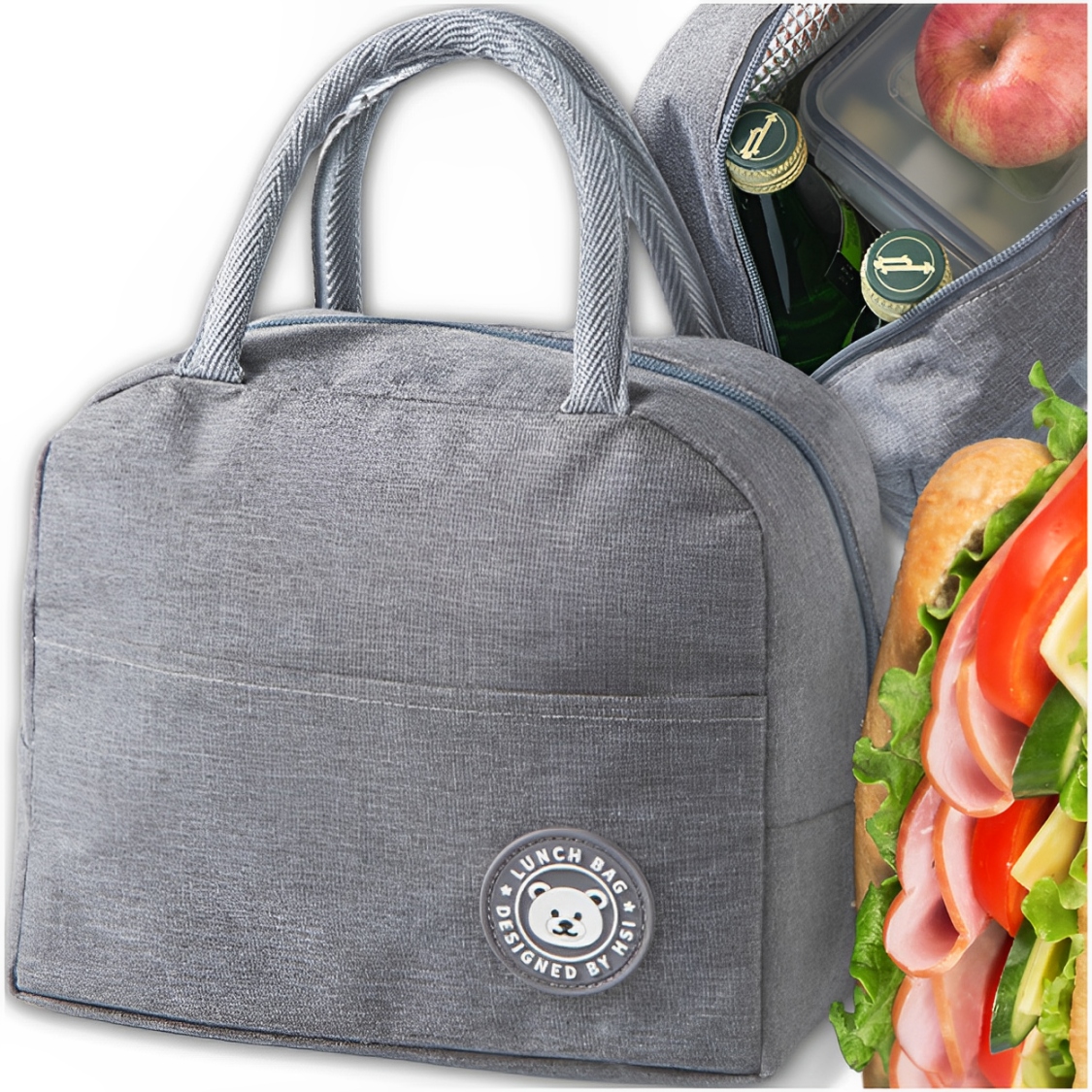 TORBA TERMICZNA IZOLACYJNA NA JEDZENIE ŚNIADANIOWA PIKNIK PLAŻĘ LUNCH BOX