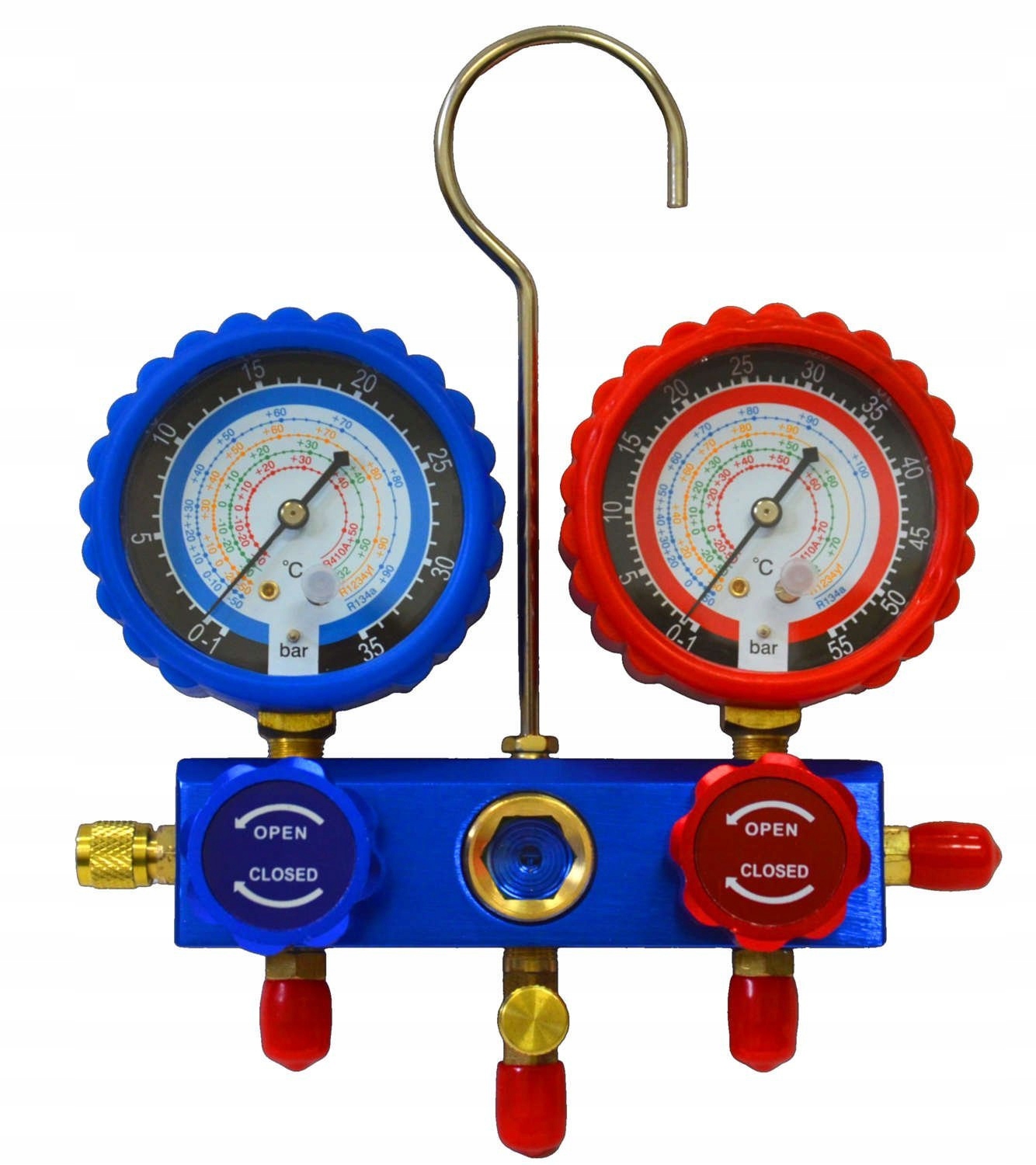 Manometry pro klimatizaci s faktorem R134a, R1234YF, R32, R410a