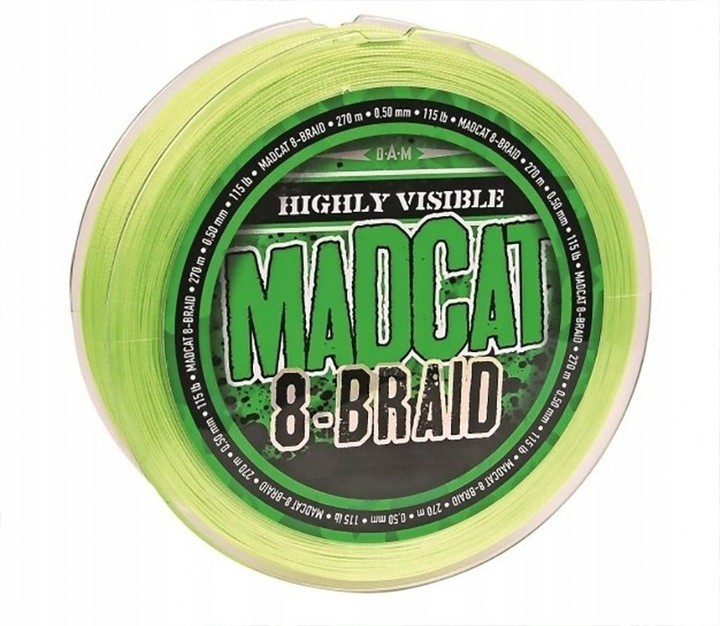 Plecionka sumowa Dam Madcat 0,35mm 270m 8-Braid G2 55857