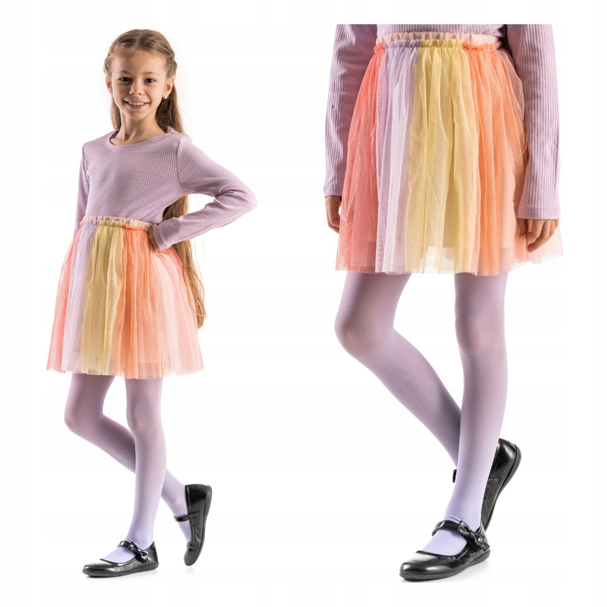 DZIEWCZĘCE RAJSTOPY DZIECIĘCE GŁADKIE RAJTKI 50DEN