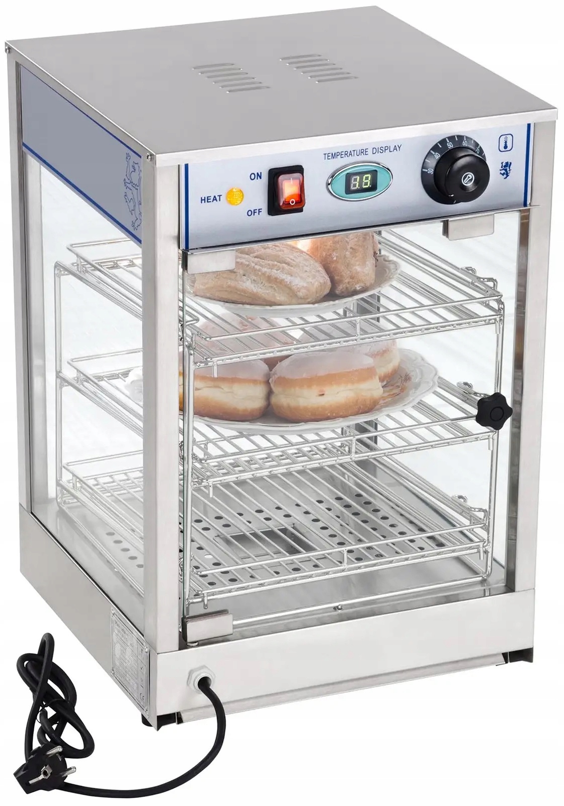 Witryna grzewcza 40 L 850 W 3 półki 35 cm Royal Catering RCHT-850 10010135