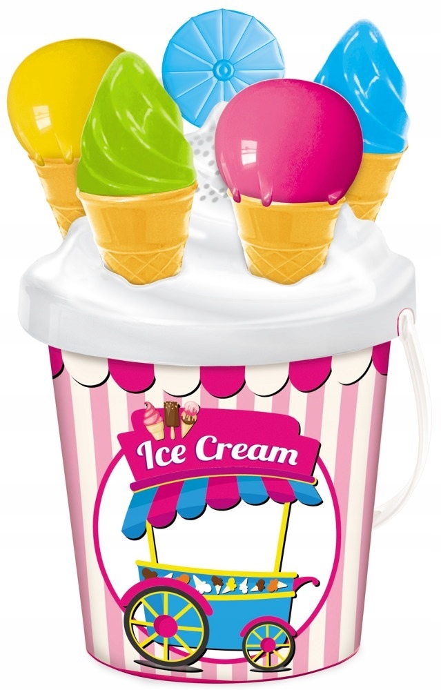

Mondo Wiaderko Do Piaskownicy Lody Z Foremkami