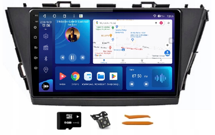 Rádio Android Navigácia Qled Carplay 128GB Toyota Prius Plus 5 Alpha 12-17