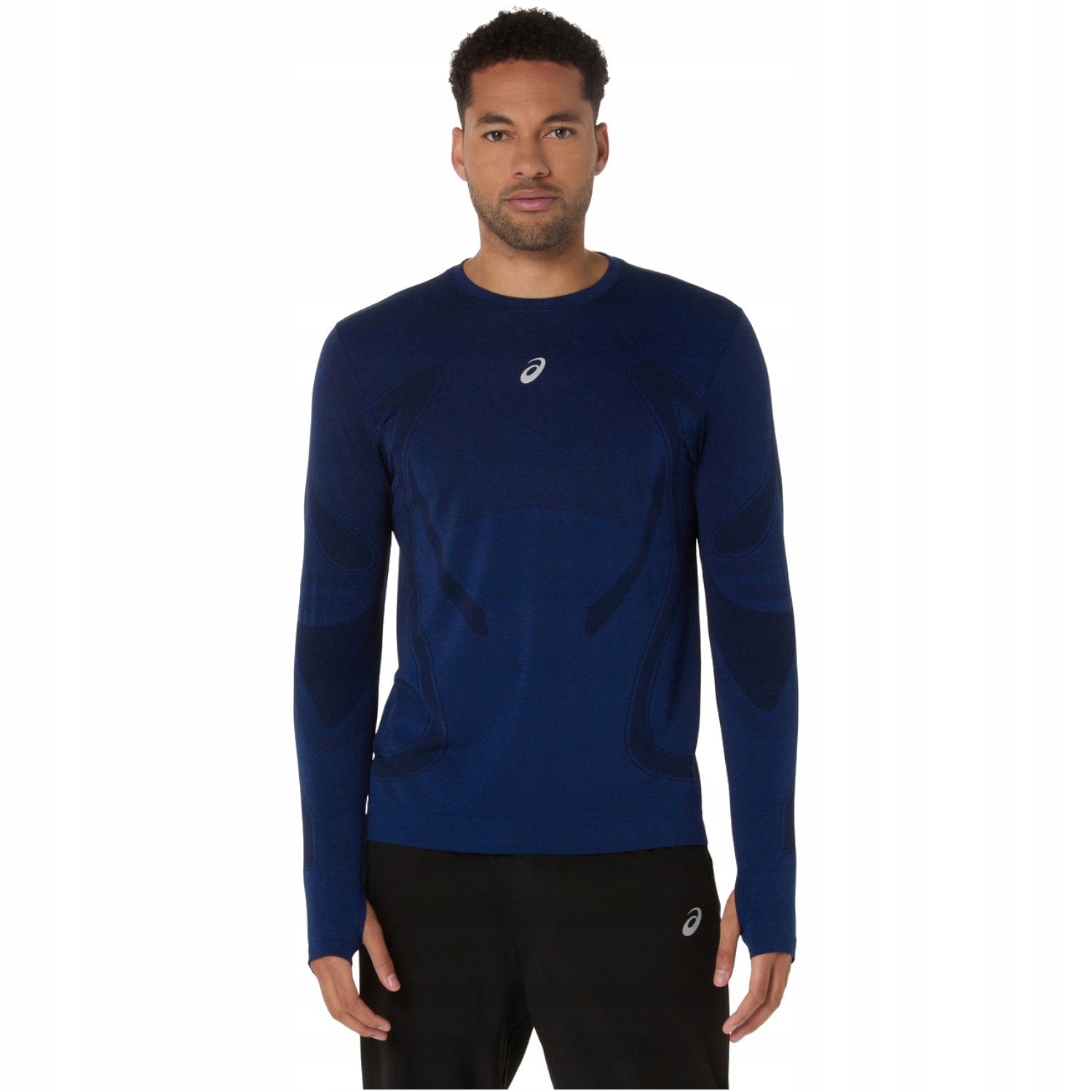 Asics Road Seamless Ls Top [M] Longsleev Pánský Polyester Tmavě modrý