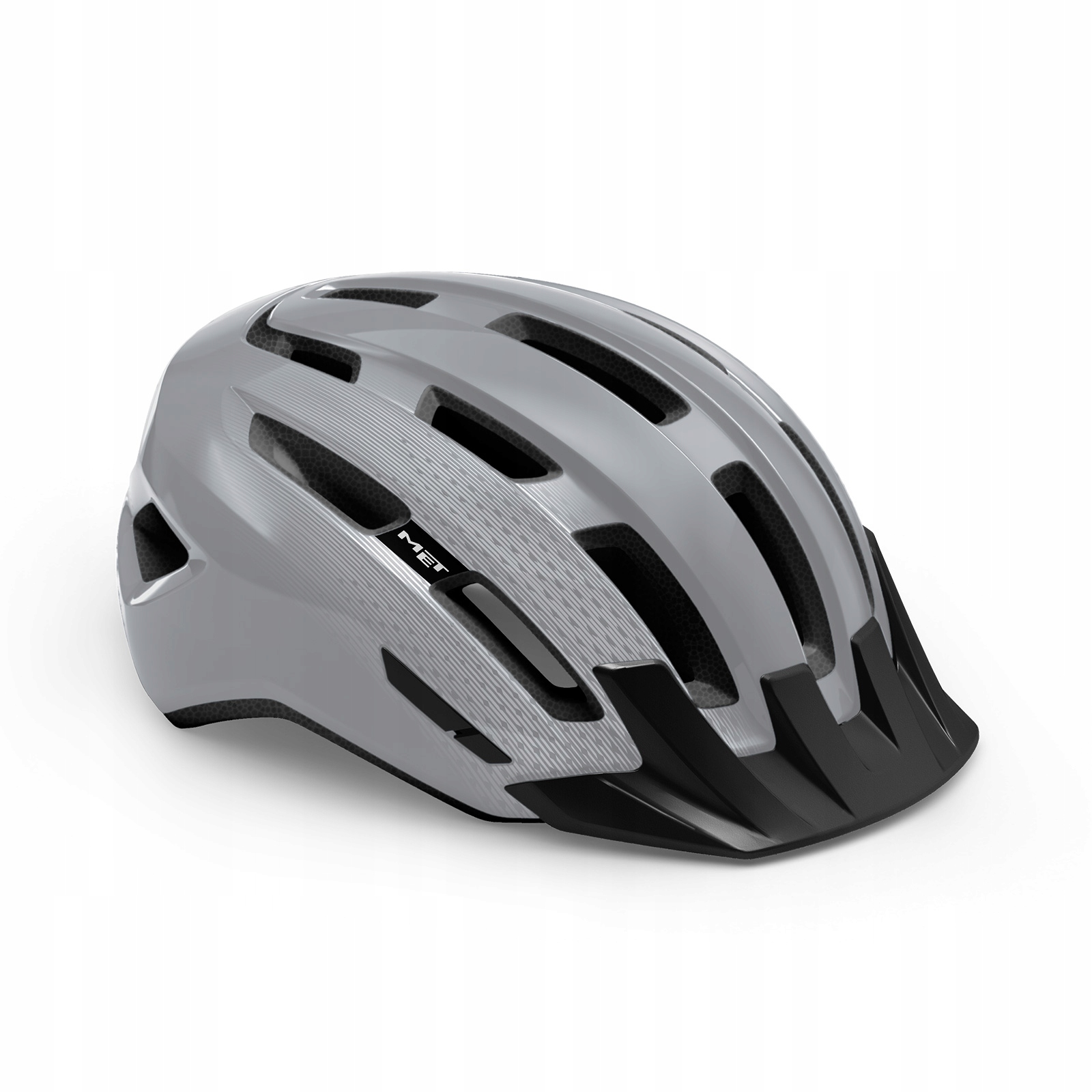 Kask rowerowy Met Downtown szary połysk S/m (52-58 cm)