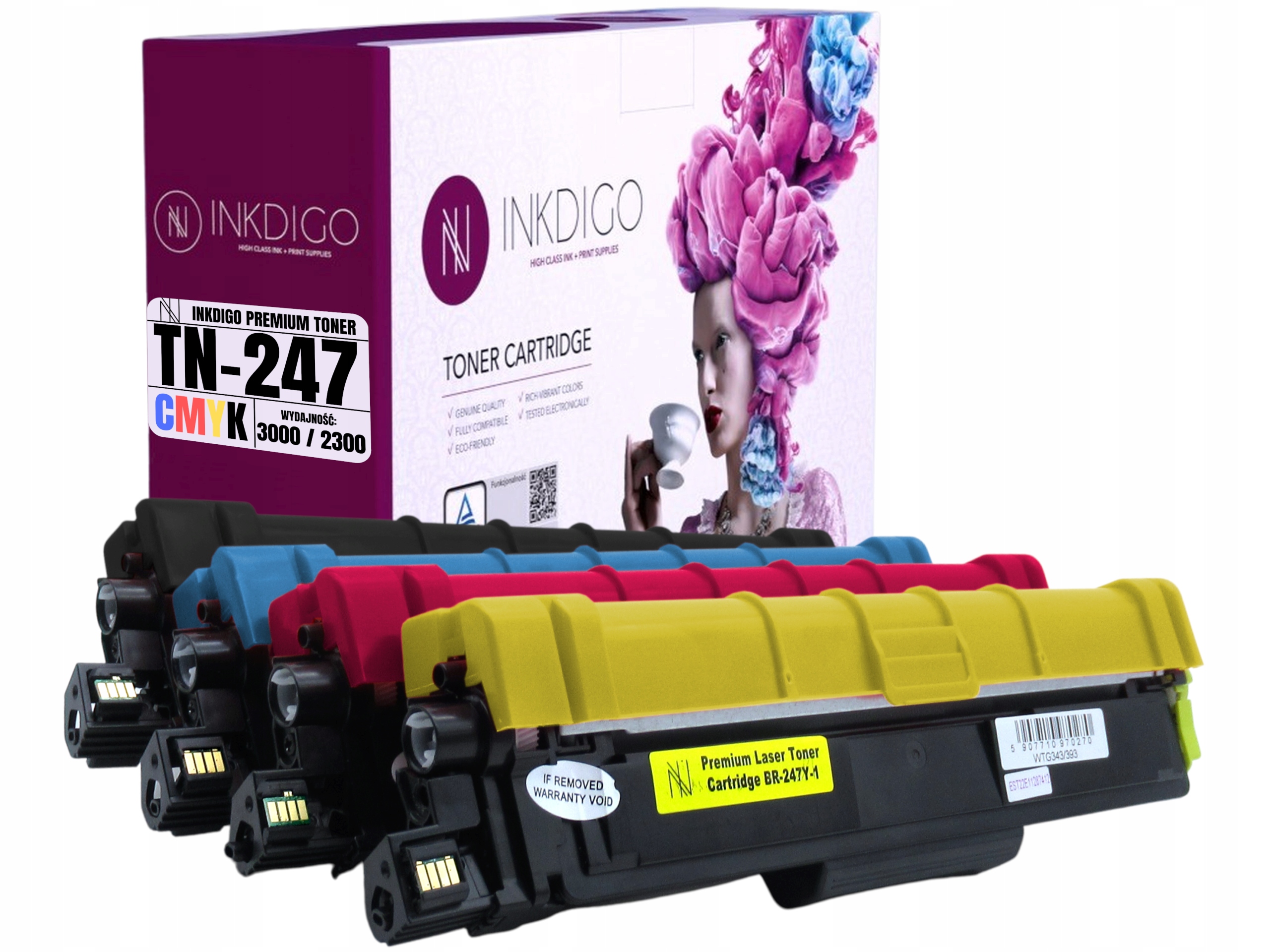 TN-247 XL- 4x TONER ZAMIENNIK BROTHER do DRUKARKI DCP-L3510CDW MFC-L3730CDN