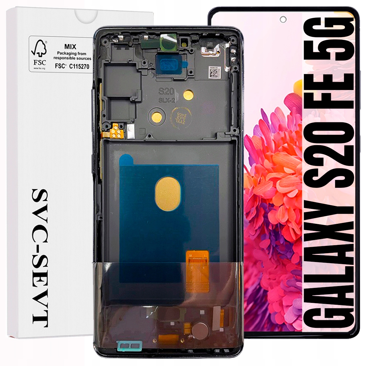 Displej Pro Samsung Galaxy S20 Fe 5G G781 Oem LCD Displej +rámeček Navy