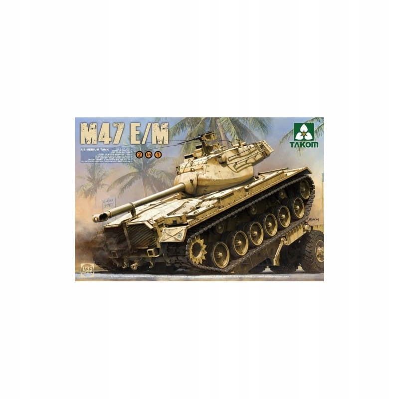 M47 E/m Us Medium Tank 1:35 Takom 2072