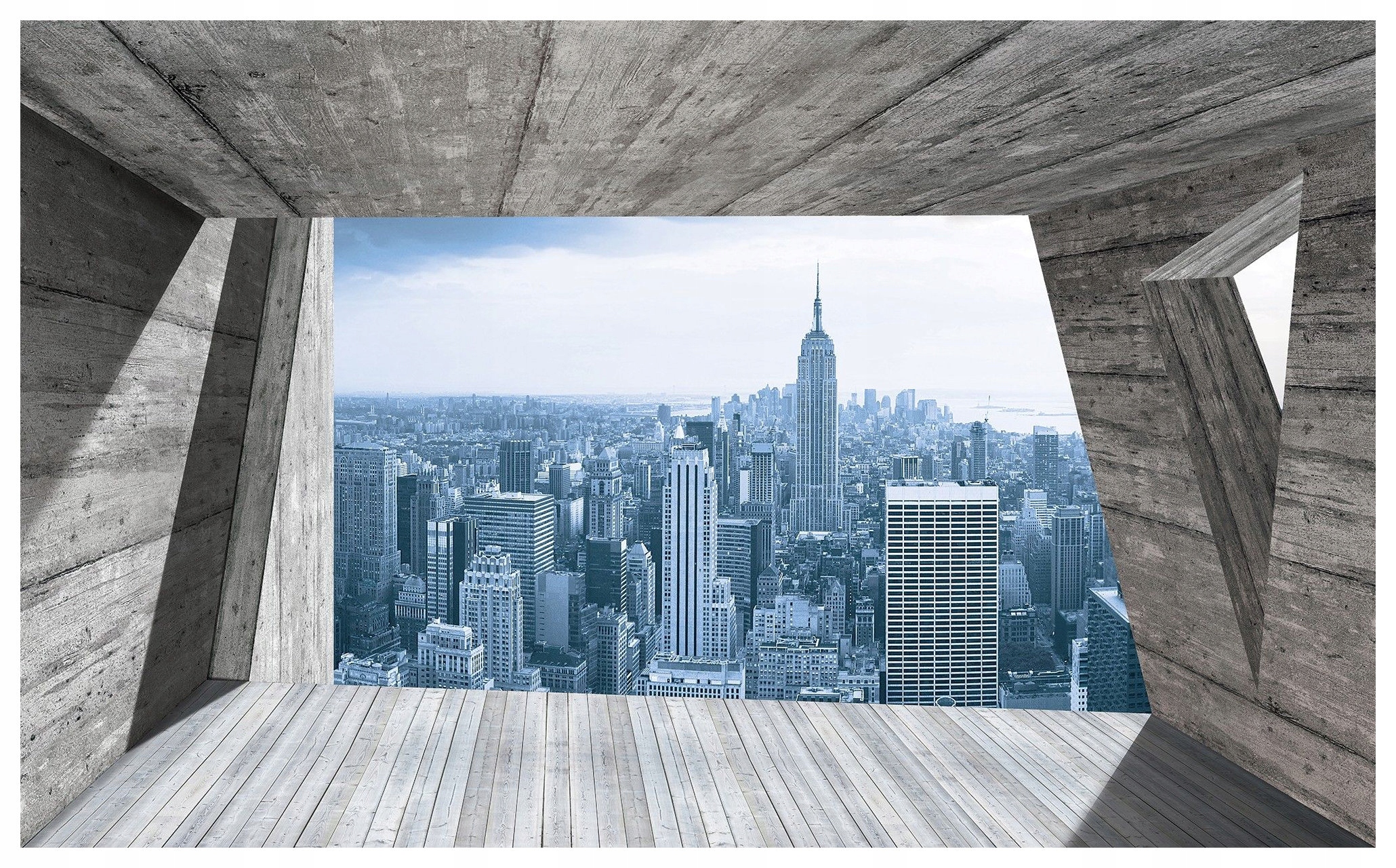 Fototapeta New York beton, vinylový rám 254x184 lepidlo