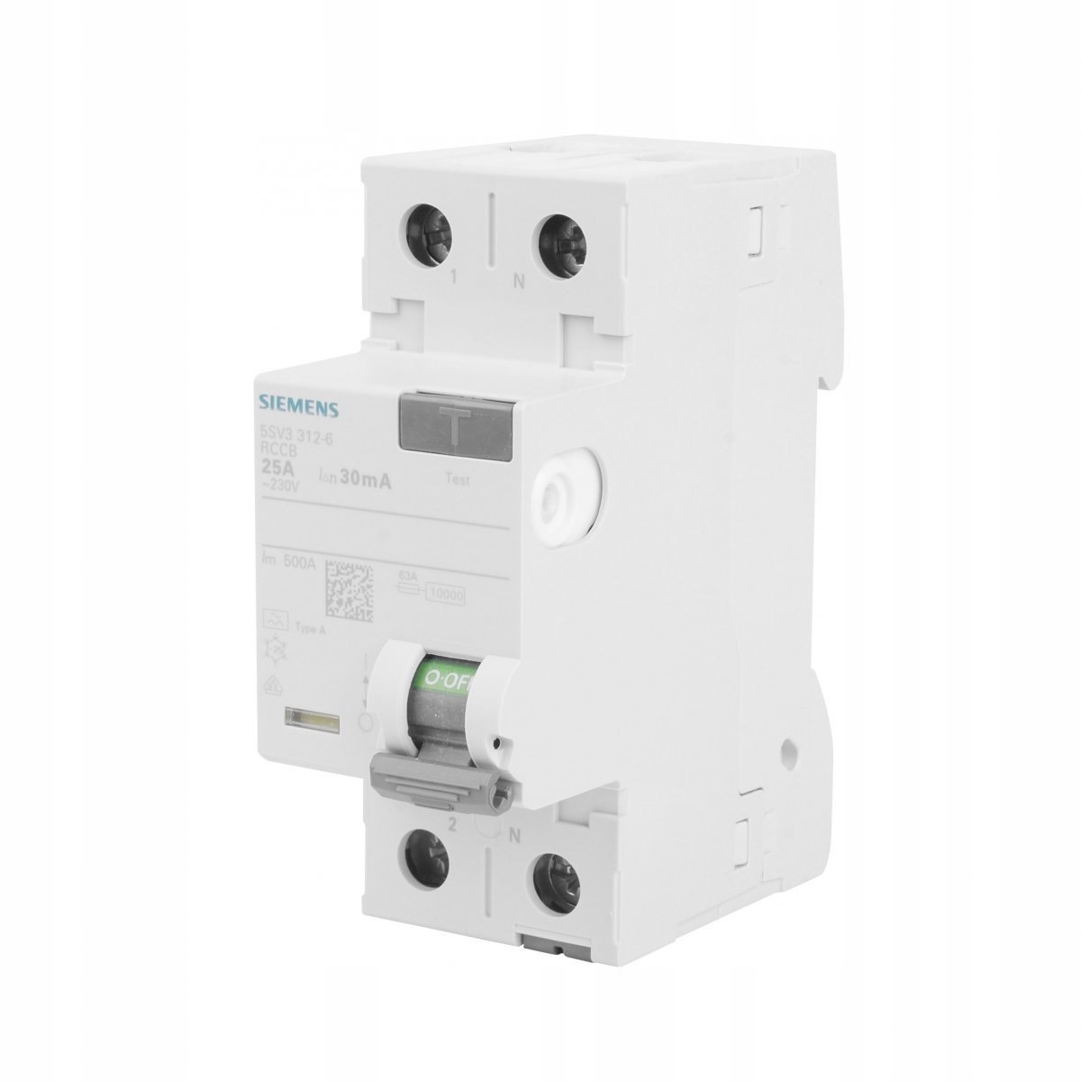 

Wyłącznik Rcd 2P 25A 30mA A 5SV3312-6