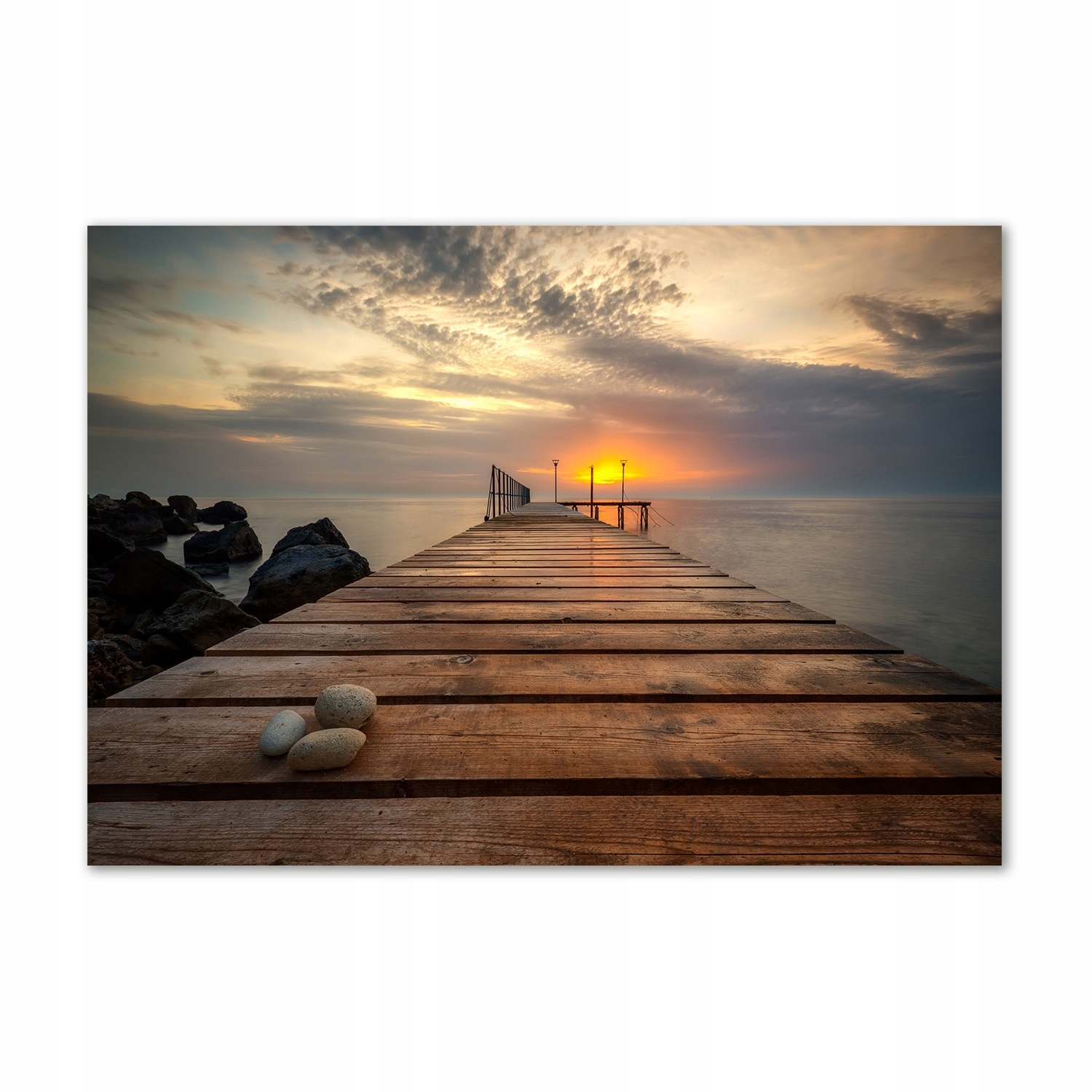 

Foto obraz szkło hartowane Drewniane molo 100x70