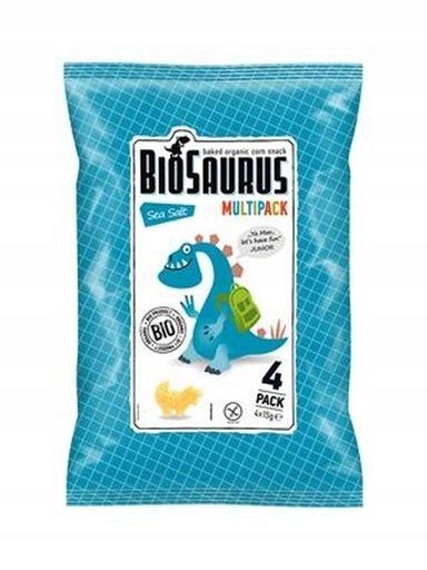 Levně 7 x Biosaurus Kukuřičné křupky Dinosauři s mořskou solí bezlepkové Bio