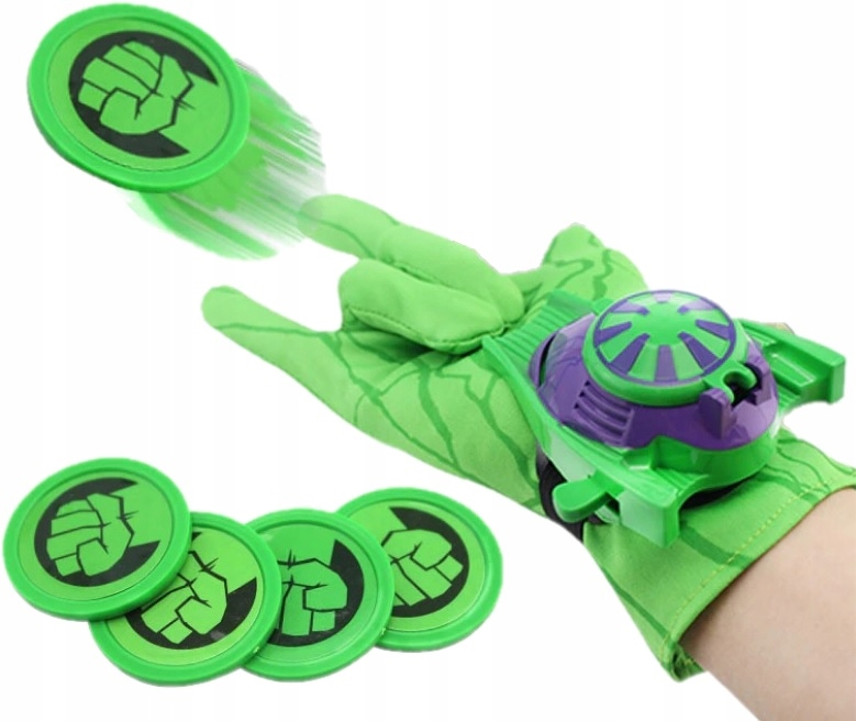 

Strzelająca Rękawica Wyrzutnia Dyski Hulk Kostium