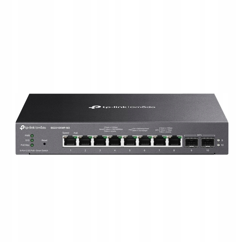 TP-Link SG2210XMP-M2 Switch Managed 8x2,5G PoE+ 2xSFP+