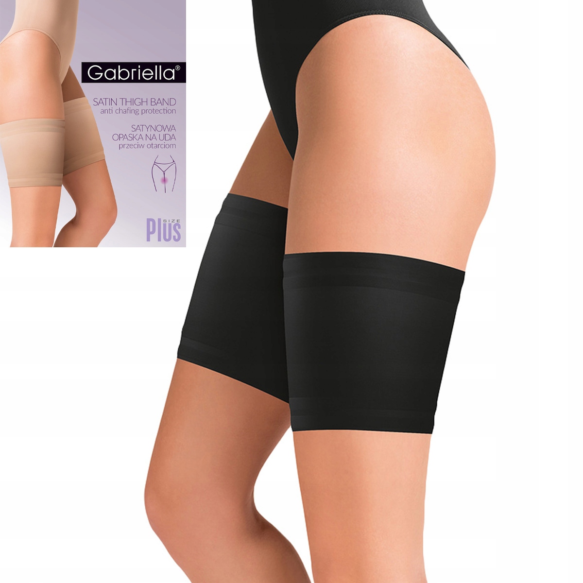 Saténová páska na stehna Proti Odření Gabriella, ochrana pokožky, Léto 7/8