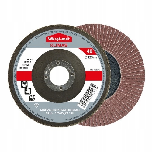 

Tarcza Listkowa Lamelkowa Wkręt-met 125mm gr.120