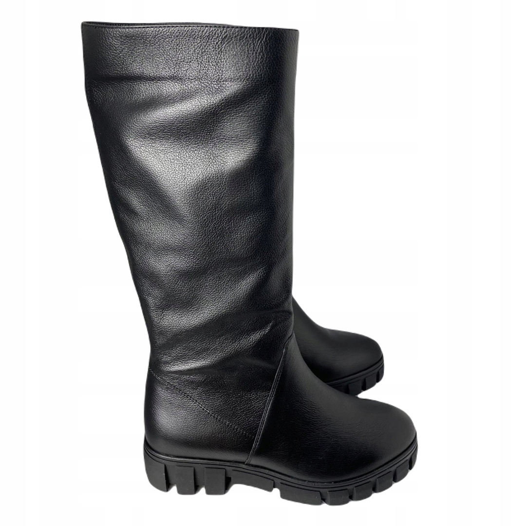 Dámské kozačky Solo Due kožené 1394/0308 Černé