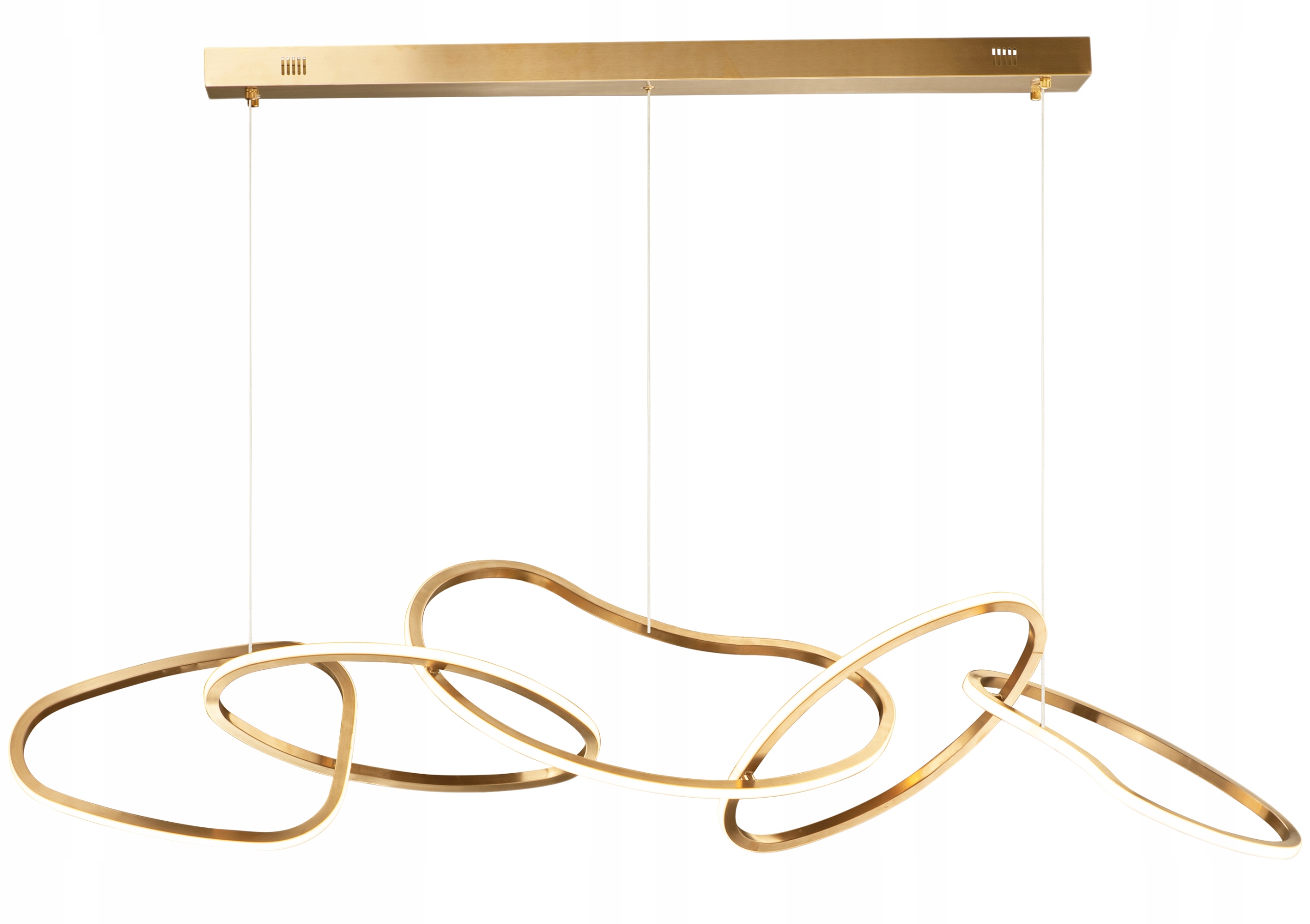 Závesná Stropná Lampa Zlatá Do Obývacej Izby, Chodby, Moderná Led Chain