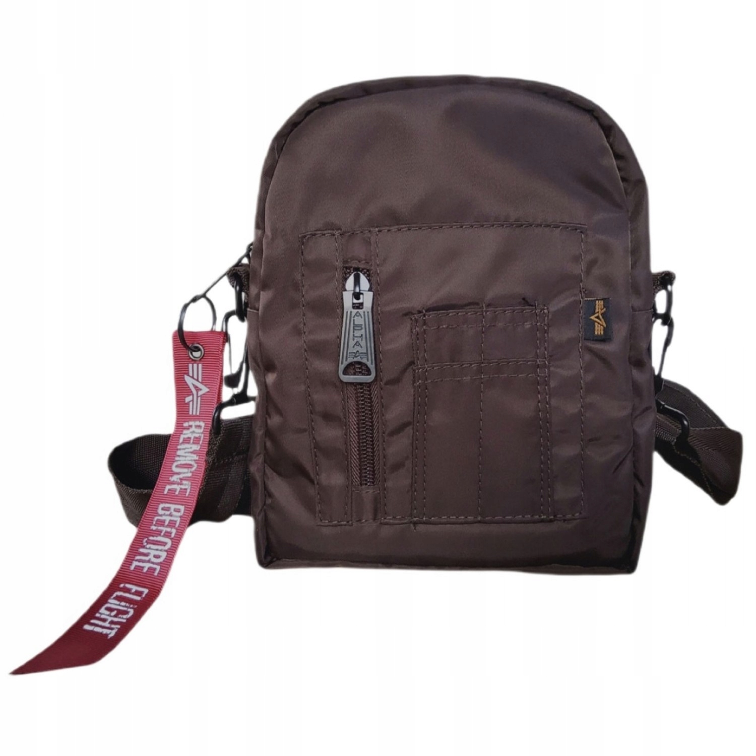 Alpha Industries taška na rameno Crew Carry, hnědá