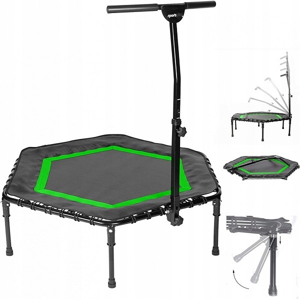 

Trampolina Fitness z uchwytem składana SportPlus